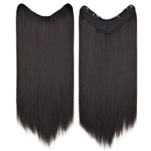 5 Clips in Hair Extension Natural Black straight 60g