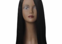 16" Natural Black Straight U part Wig 200g Side to Centre Part Premium Quality